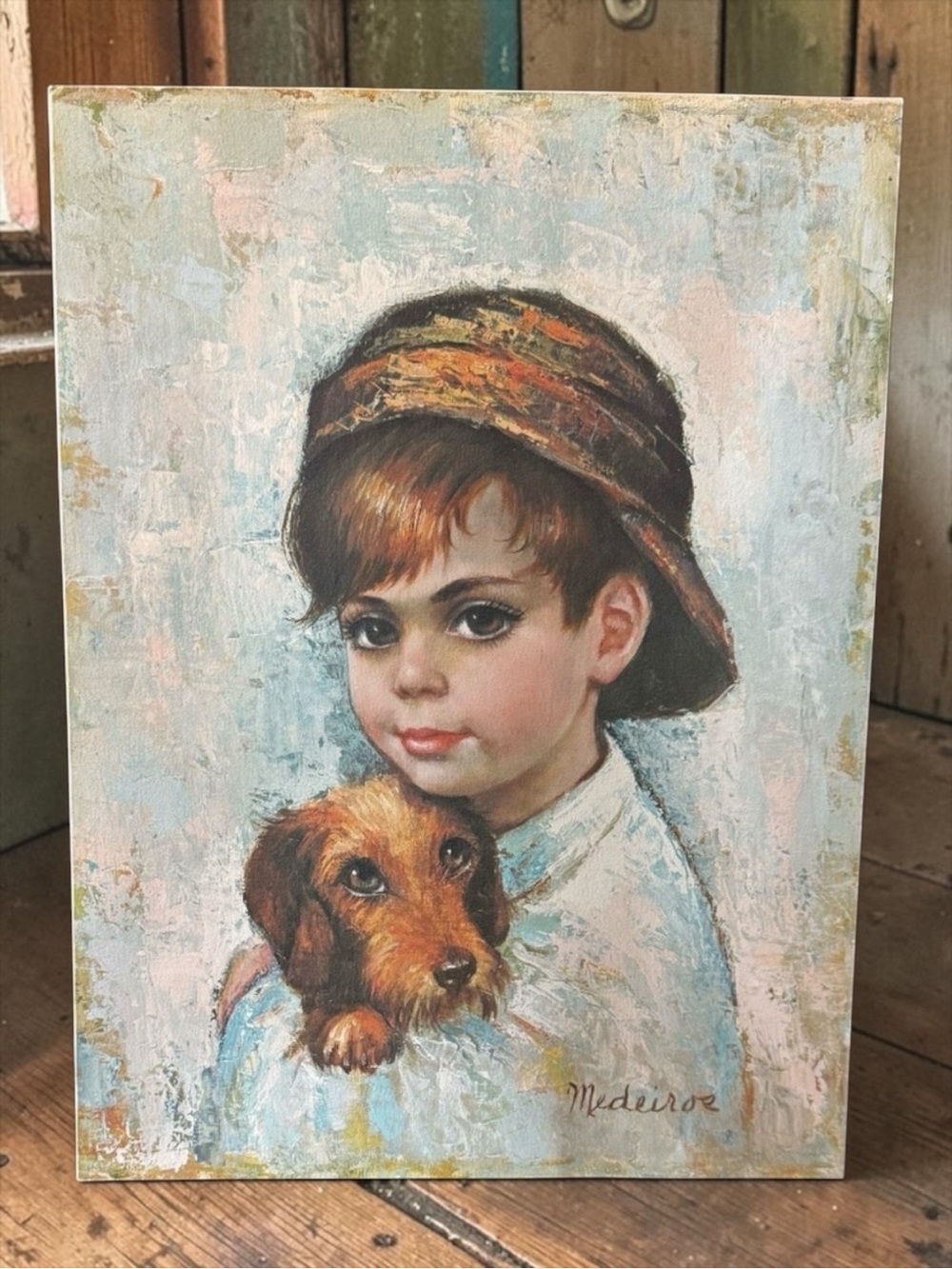 MEDEIROS Unframed Print of Boy with Dog